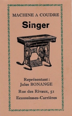 Machine à coudre Singer - Jules Bonange